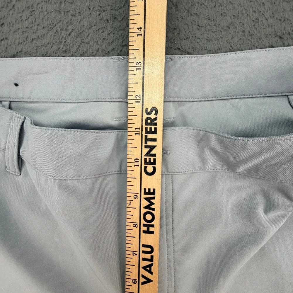 FootJoy Golf Pants Men 38x30 Light Grey Performance Flat Front Trousers 29019